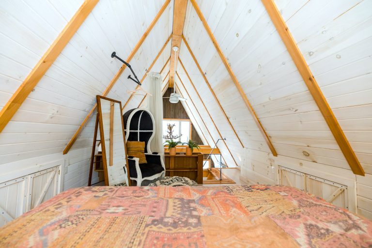 finished attic bedroom