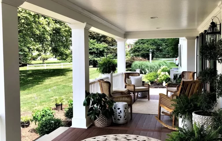 newly renovated porch